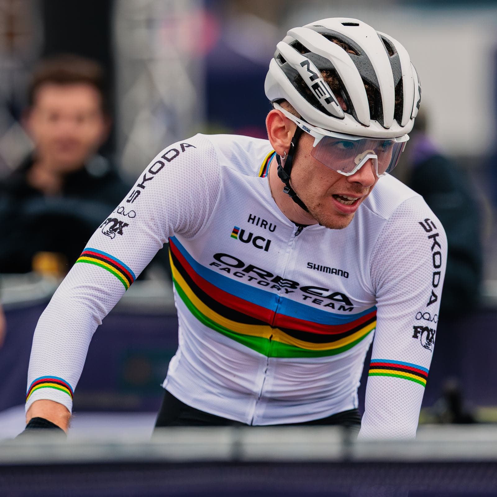 Under-23 world champion in the rainbow jersey at Mont-Sainte-Anne